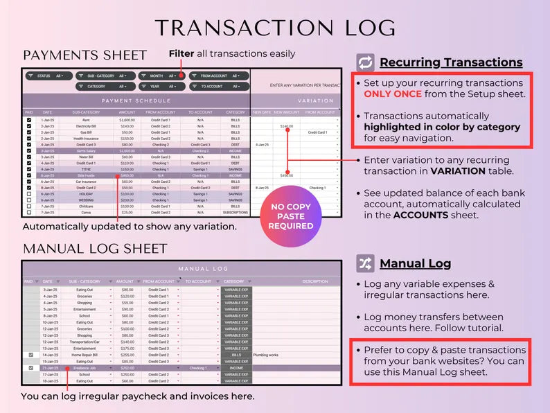 Annual Budget Planner – Monthly Income, Expense, Savings & Debt Tracker (Excel & Google Sheets)